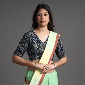 Buy Kalamkari Block Printed Cotton Stitched Blouse Online at iTokri.com