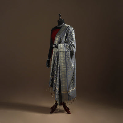 Zari Work Banarasi Silk Dupatta 17