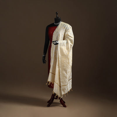 Zari Work Banarasi Silk Dupatta 18