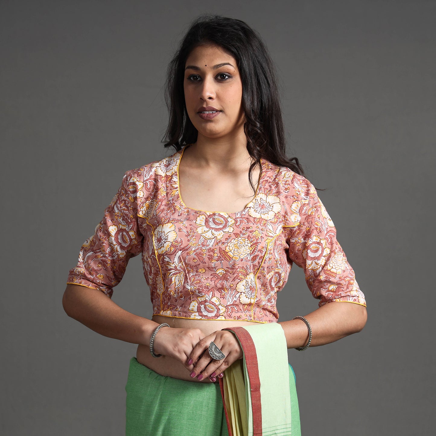 Sanganeri Stitched Blouse