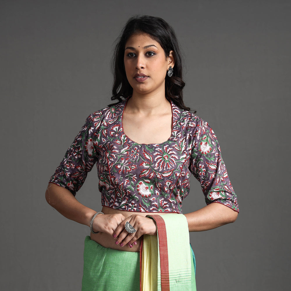 Sanganeri Stitched Blouse