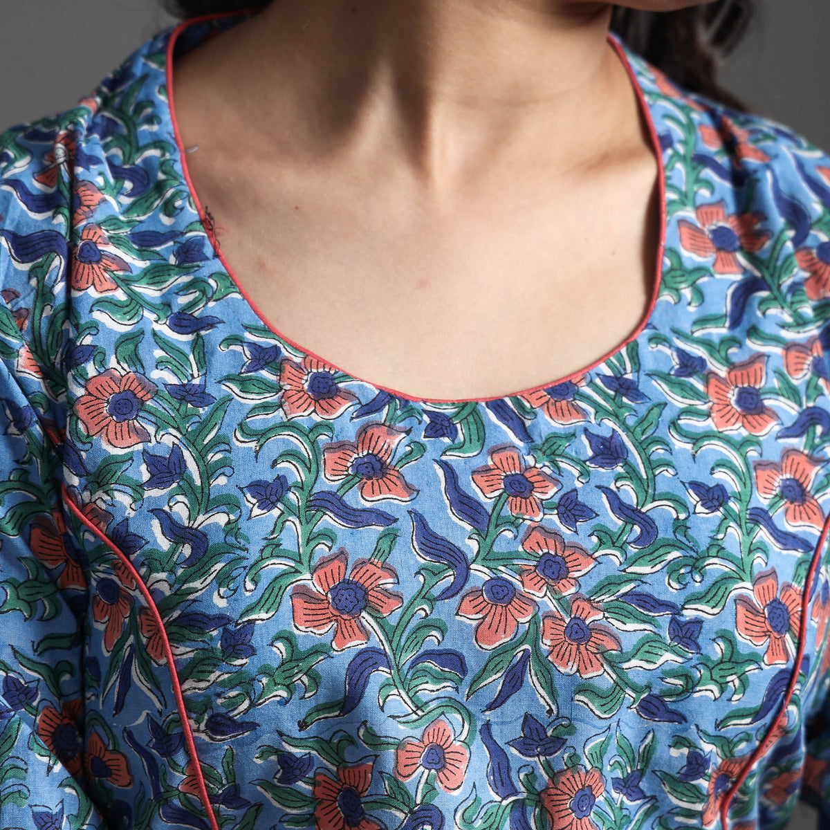 Sanganeri Stitched Blouse
