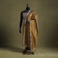 Brown - handloom silk cotton maheshwari dupatta 05