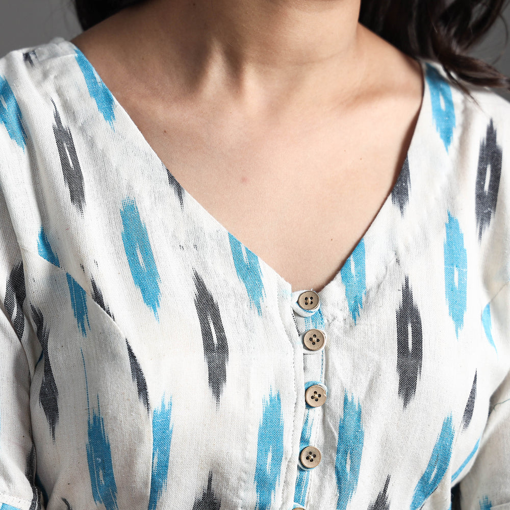 pochampally ikat stitched blouse 