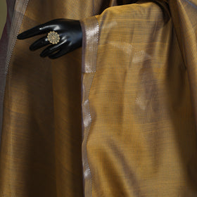 Brown - handloom silk cotton maheshwari dupatta 05