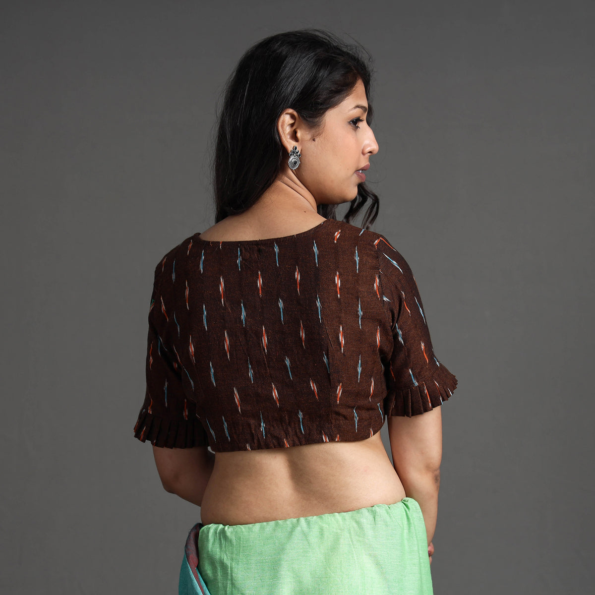 Pochampally Ikat Stitched Blouse