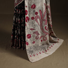 Kalamkari Printed Pure Mul Cotton Saree 15