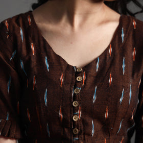 Buy Pochampally Ikat Cotton Stitched Blouse Online at iTokri.com