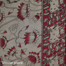 Kalamkari Printed Pure Mul Cotton Saree 15