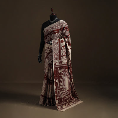 Kalamkari Printed Pure Mul Cotton Saree 16