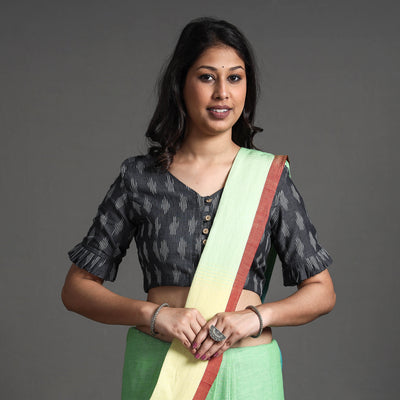 pochampally ikat stitched blouse 