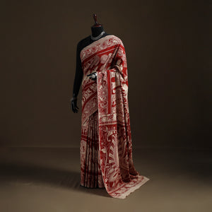 Kalamkari Printed Pure Mul Cotton Saree 17