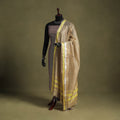 Brown - handloom silk cotton maheshwari dupatta 09
