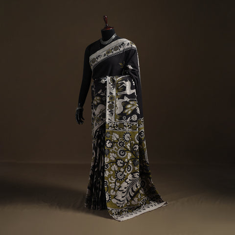 Kalamkari Printed Pure Mul Cotton Saree 20