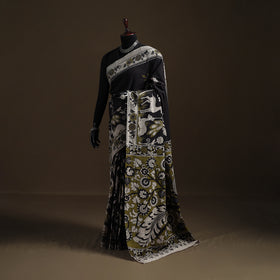 Kalamkari Printed Pure Mul Cotton Saree 20