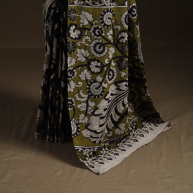 Kalamkari Printed Pure Mul Cotton Saree 20