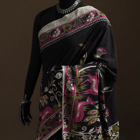 Kalamkari Printed Pure Mul Cotton Saree 21