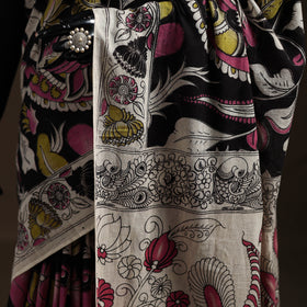 Kalamkari Printed Pure Mul Cotton Saree 22