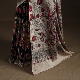 Kalamkari Printed Pure Mul Cotton Saree 22