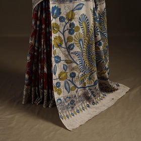 Kalamkari Printed Pure Mul Cotton Saree 23