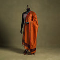 Orange - handloom silk cotton maheshwari dupatta 17