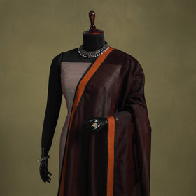 Brown - handloom silk cotton maheshwari dupatta 21