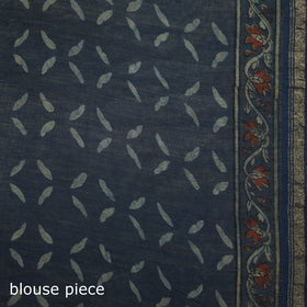 Chanderi Silk Akola Hand Block Print Natural Dyed Saree 10