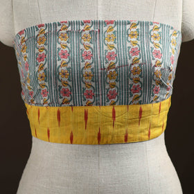 Multicolor - Sanganeri Hand Block Print Cotton Blouse Piece 04