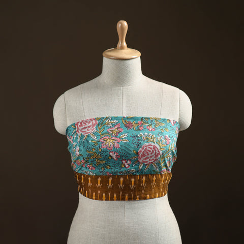 Sanganeri Hand Block Print Cotton Blouse Piece 06