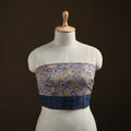 Purple - Sanganeri Hand Block Print Cotton Blouse Piece 07
