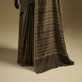 Chanderi Silk Akola Hand Block Print Natural Dyed Saree 02