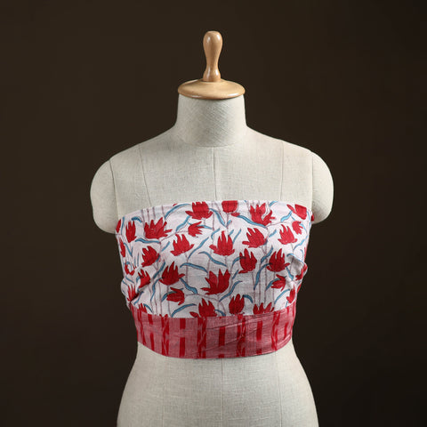 Sanganeri Hand Block Print Cotton Blouse Piece 17