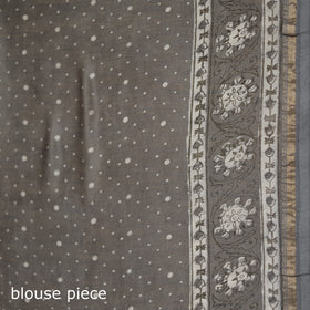 Chanderi Silk Akola Hand Block Print Natural Dyed Saree 04