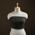 Black - Bagh Hand Block Print Natural Dyed Cotton Blouse Piece 21