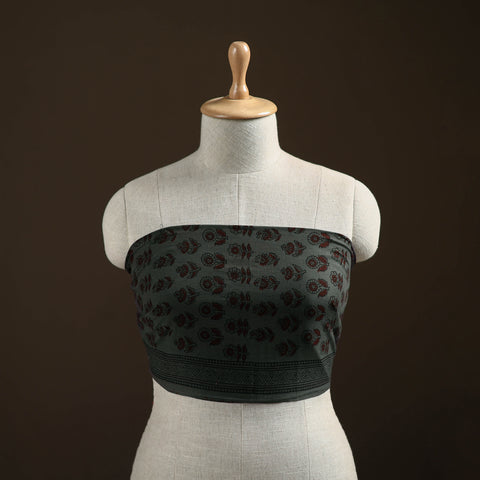 Bagh Hand Block Print Natural Dyed Cotton Blouse Piece 21