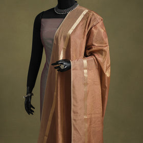 Handloom silk cotton heavy tissue gold zari maheshwari