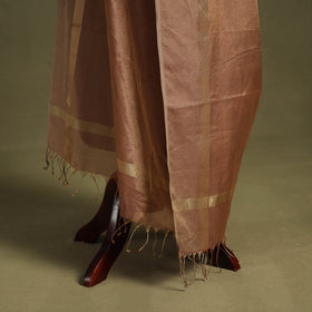 Handloom silk cotton heavy tissue gold zari maheshwari