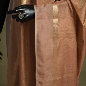 Handloom silk cotton heavy tissue gold zari maheshwari