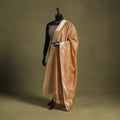 Beige - handloom silk cotton tissue zari maheshwari dupatta