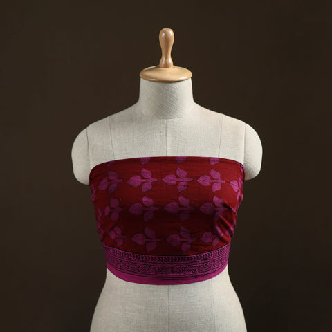 Bagh Hand Block Print Natural Dyed Cotton Blouse Piece 22