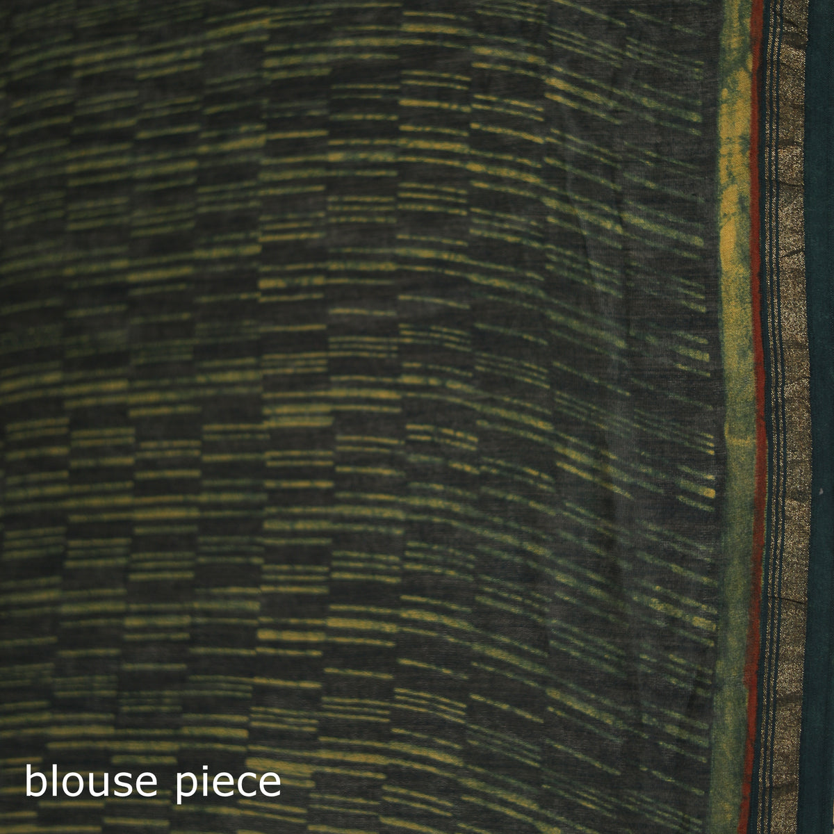 Chanderi Silk Akola Hand Block Print Natural Dyed Saree 05