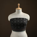 Black - Bagh Hand Block Print Natural Dyed Cotton Blouse Piece 30