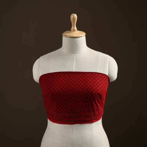 Bagh Hand Block Print Natural Dyed Cotton Blouse Piece 32