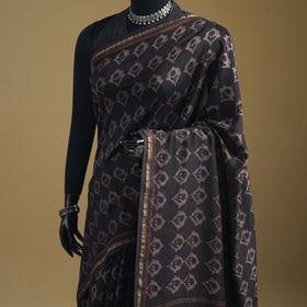 Chanderi Silk Akola Hand Block Print Natural Dyed Saree 09