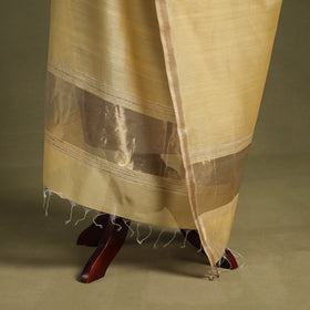 Yellow - handloom silk cotton maheshwari dupatta 38