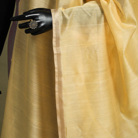 Yellow - handloom silk cotton maheshwari dupatta 38