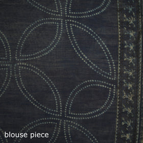 Chanderi Silk Akola Hand Block Print Natural Dyed Saree 13
