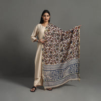 Multicolor - Chanderi Silk Print Kalamkari Dupatta 03