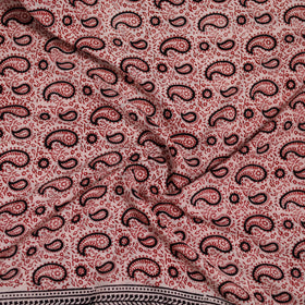 Red - Bagh Hand Block Print Natural Dyed Cotton Blouse Piece 34