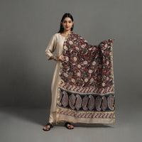 Multicolor - Chanderi Silk Print Kalamkari Dupatta 04